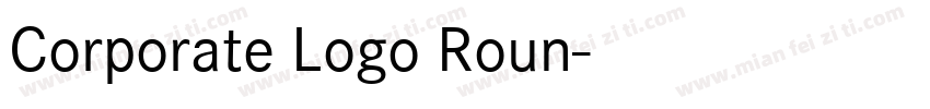 Corporate Logo Roun字体转换